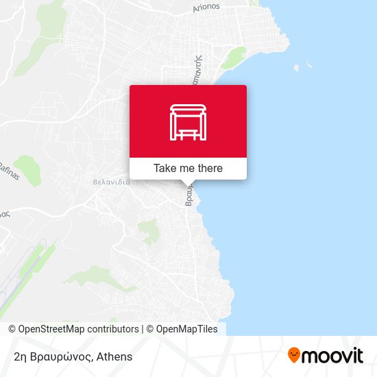 2η Βραυρώνος map
