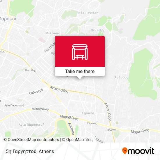 5η Γαργηττού map