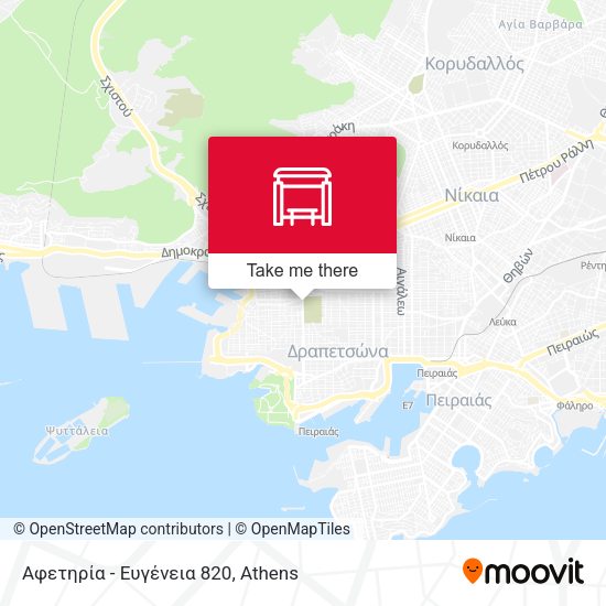 Αφετηρία - Ευγένεια 820 map