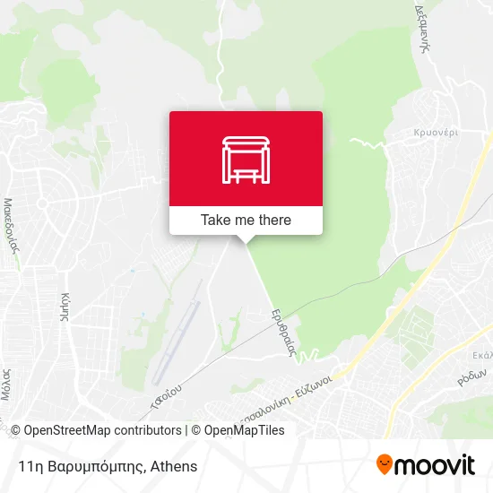 11η Βαρυμπόμπης map