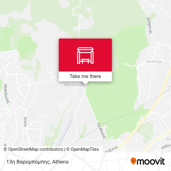 13η Βαρυμπόμπης map