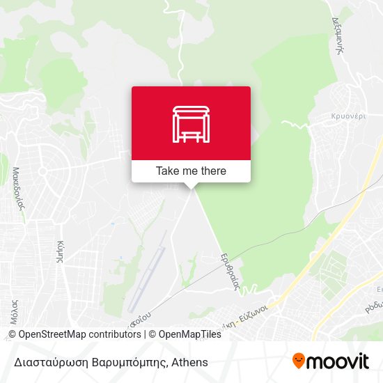 Διασταύρωση Βαρυμπόμπης map