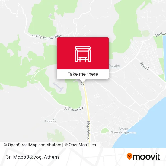 3η Μαραθώνος map