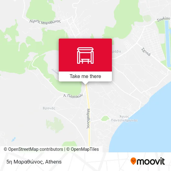 5η Μαραθώνος map