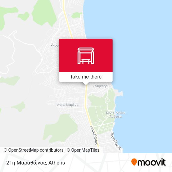 21η Μαραθώνος map
