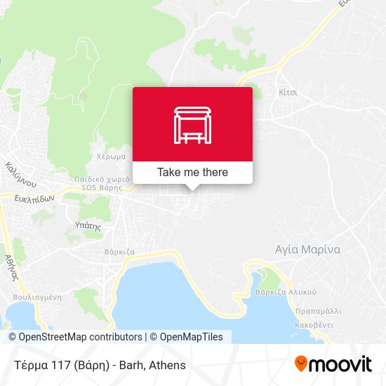 Τέρμα 117 (Βάρη) - Barh map