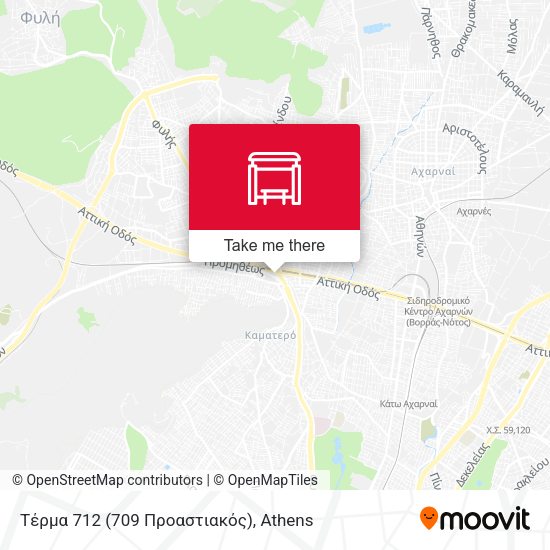 Τέρμα 712 (709 Προαστιακός) map