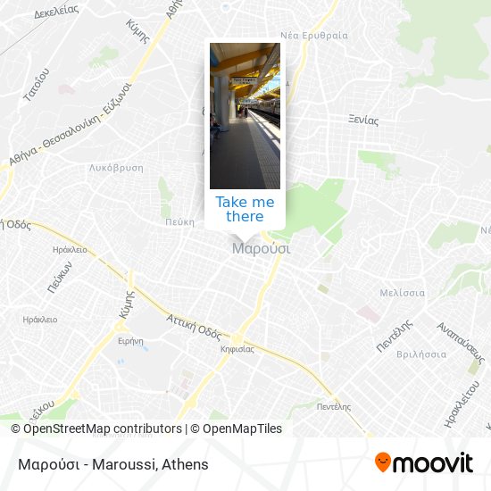 Μαρούσι - Maroussi map