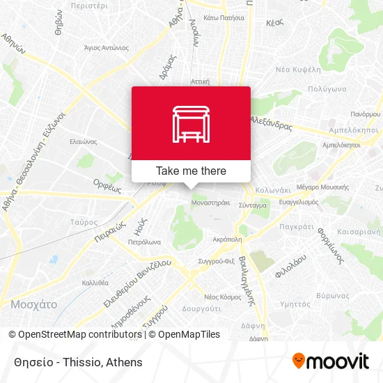 Θησείο - Thissio map