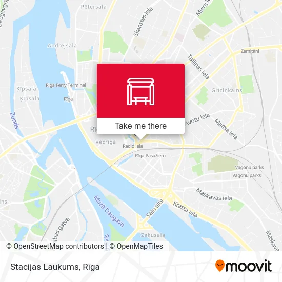 Карта Stacijas Laukums