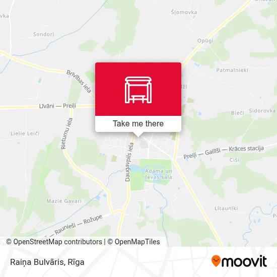 Raiņa Bulvāris map