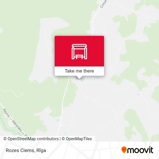 Rozes Ciems map