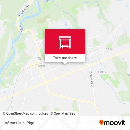 Vārpas Iela map