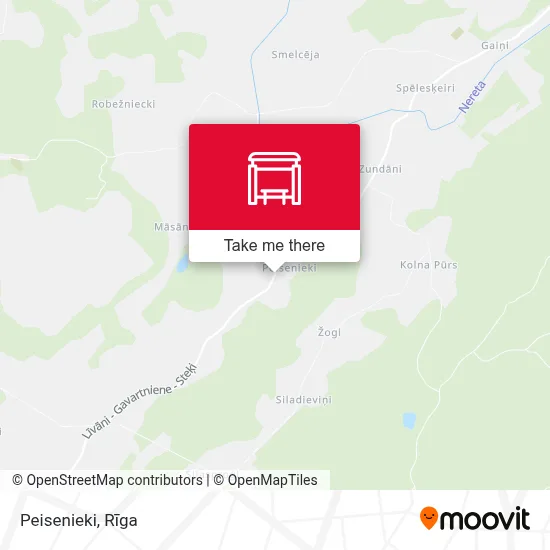 Peisenieki map