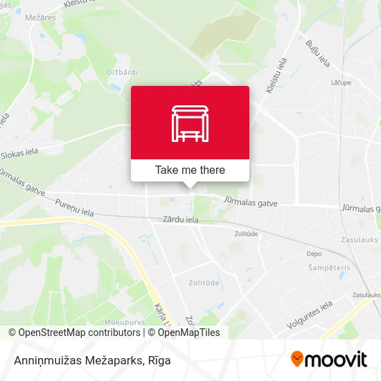 Карта Anniņmuižas Mežaparks