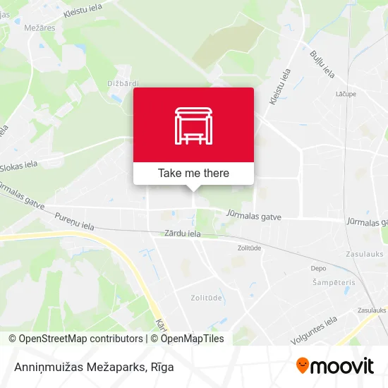 Карта Anniņmuižas Mežaparks