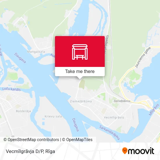 Карта Vecmīlgrāvja D/P