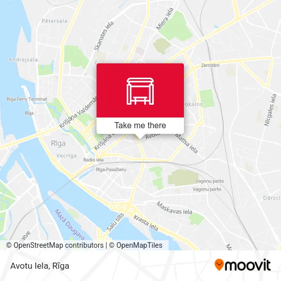 Карта Avotu Iela