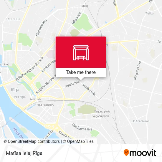 Карта Matīsa Iela