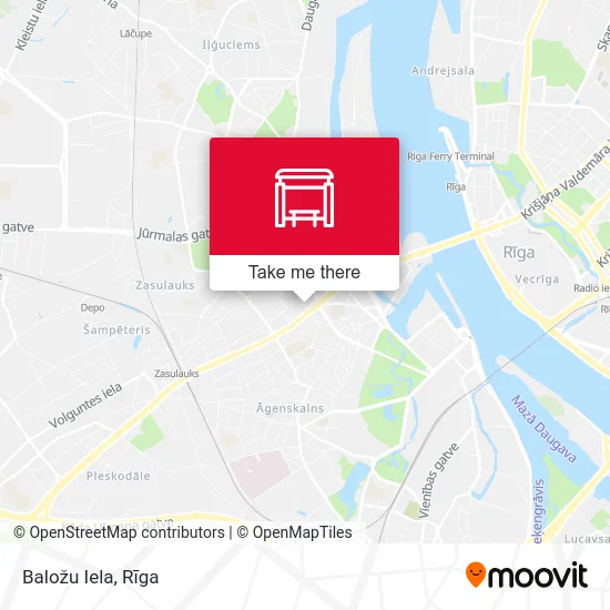 Карта Baložu Iela