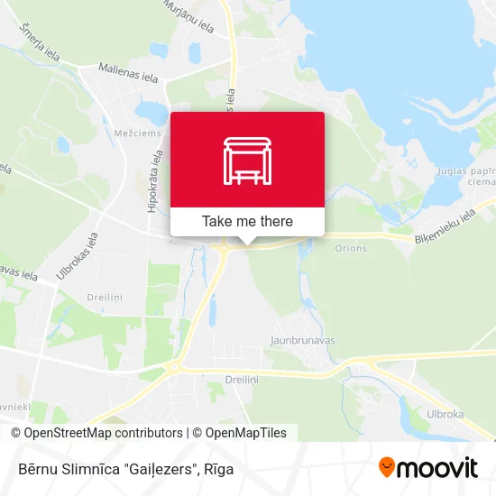 Карта Bērnu Slimnīca "Gaiļezers"