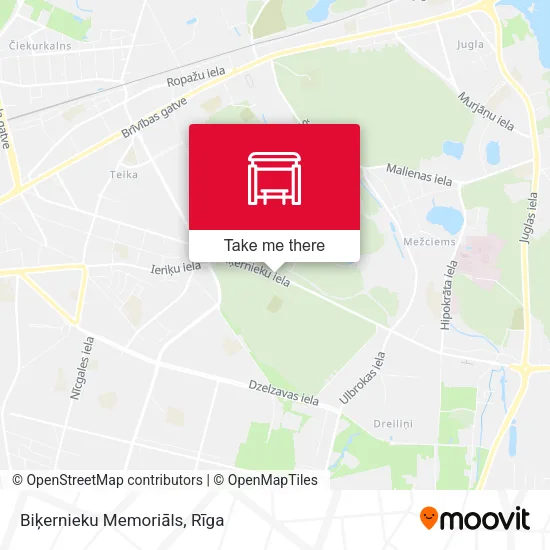 Карта Biķernieku Memoriāls