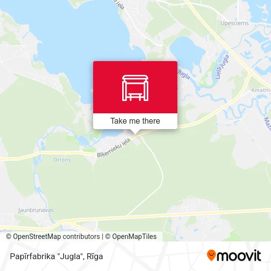 Карта Papīrfabrika "Jugla"