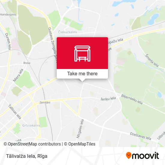 Карта Tālivalža Iela