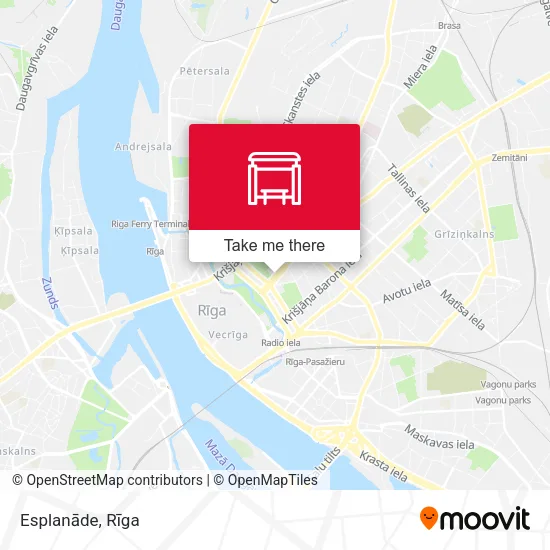 Карта Esplanāde