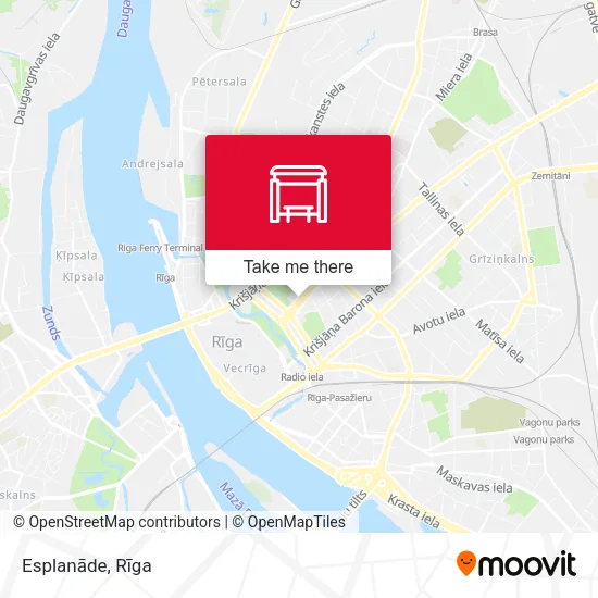 Карта Esplanāde