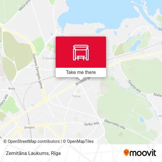 Карта Zemitāna Laukums