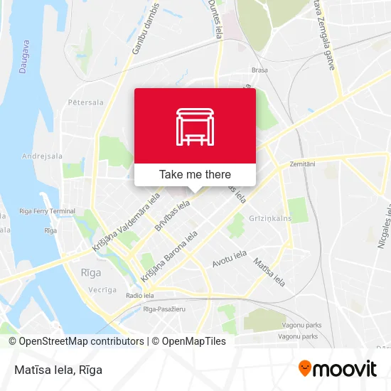 Карта Matīsa Iela