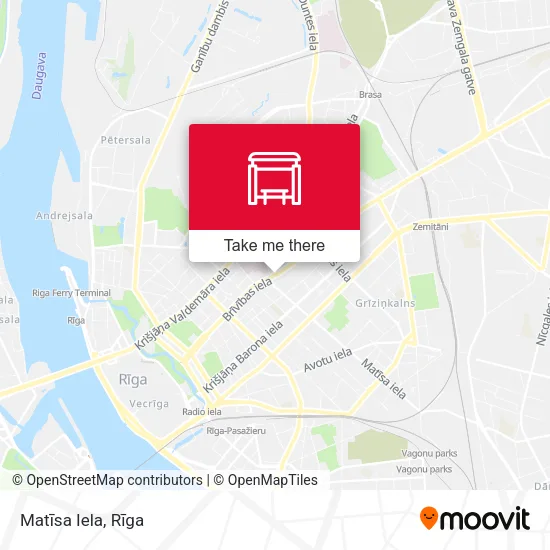 Карта Matīsa Iela