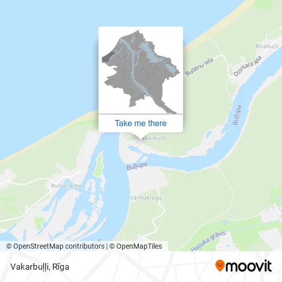 Карта Vakarbuļļi