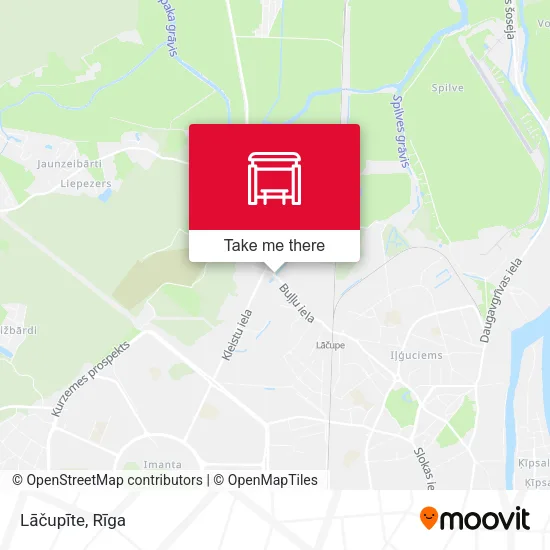 Карта Lāčupīte