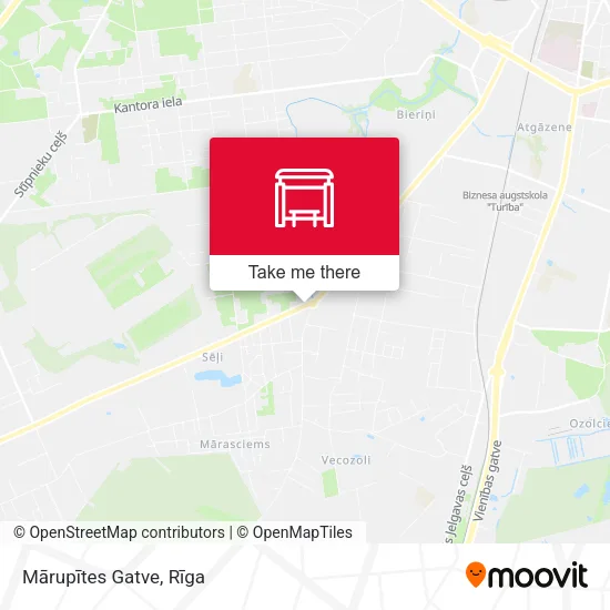 Карта Mārupītes Gatve