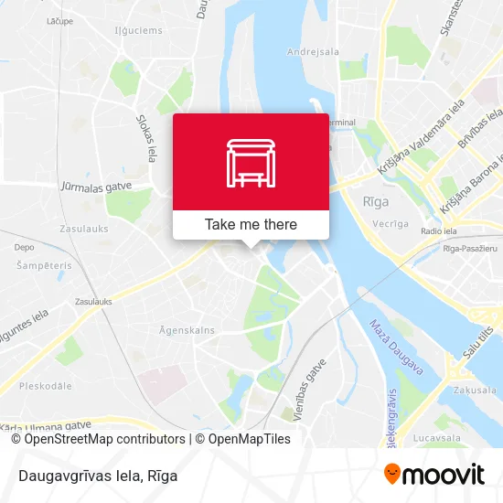 Карта Daugavgrīvas Iela