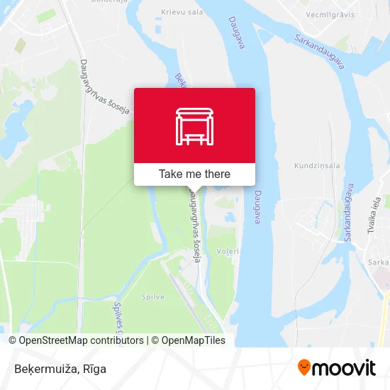 Карта Beķermuiža