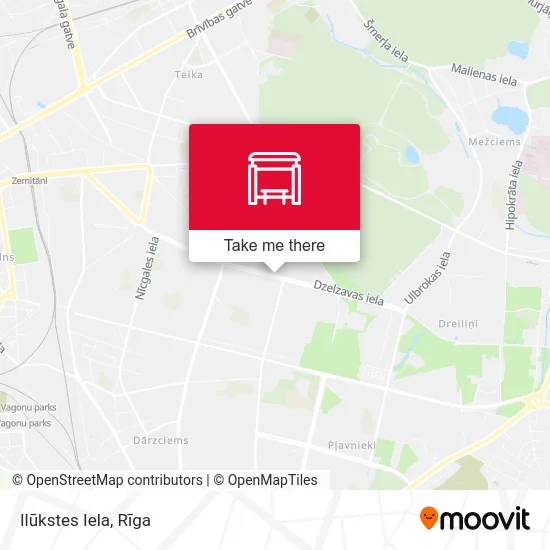 Карта Ilūkstes Iela