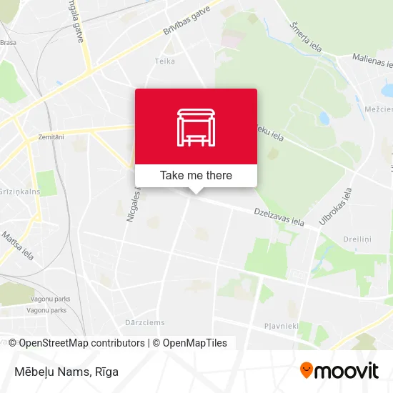 Карта Mēbeļu Nams