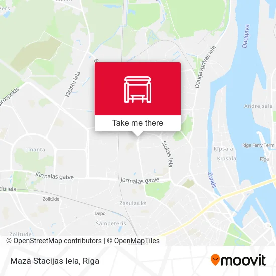 Карта Mazā Stacijas Iela