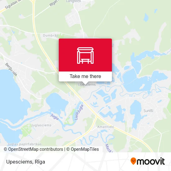 Карта Upesciems