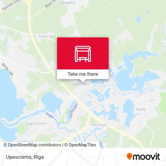 Карта Upesciems
