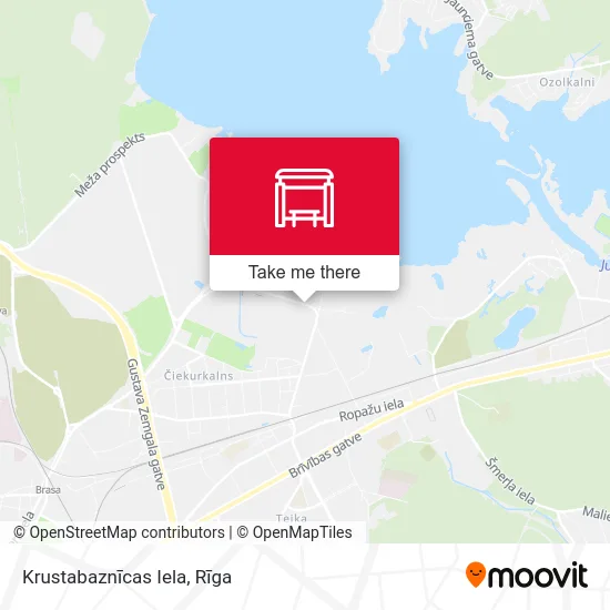 Krustabaznīcas Iela map