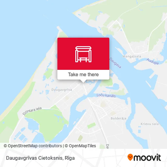 Карта Daugavgrīvas Cietoksnis