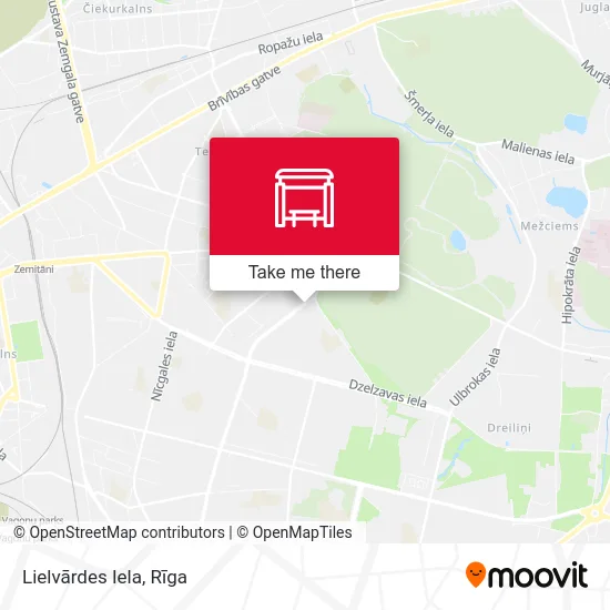 Карта Lielvārdes Iela