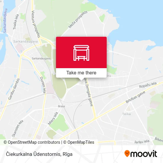 Карта Čiekurkalna Ūdenstornis