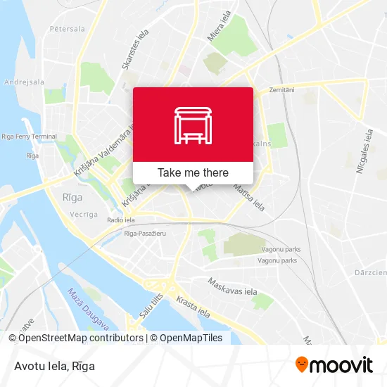 Карта Avotu Iela