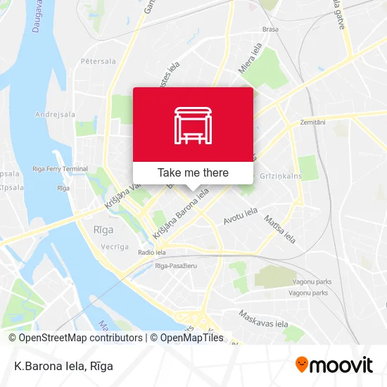 Карта K.Barona Iela