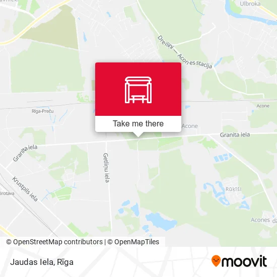 Карта Jaudas Iela